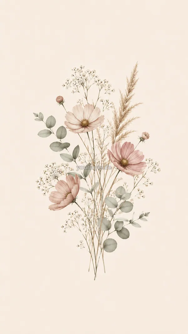 Soft Boho Botanical 09 – Design für Handyhülle